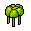 Green Flower Stool Marion
