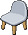 White Oval Stool