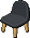 Black Oval Stool