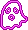 Pink Ghost Sticker