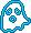 Blue Ghost Sticker