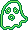 Green Ghost Sticker