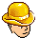 Gold Bowler Hat