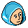 Blue Rain Hood