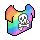 Rainbow Shirt Skull