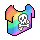 Rainbow Shirt Skull